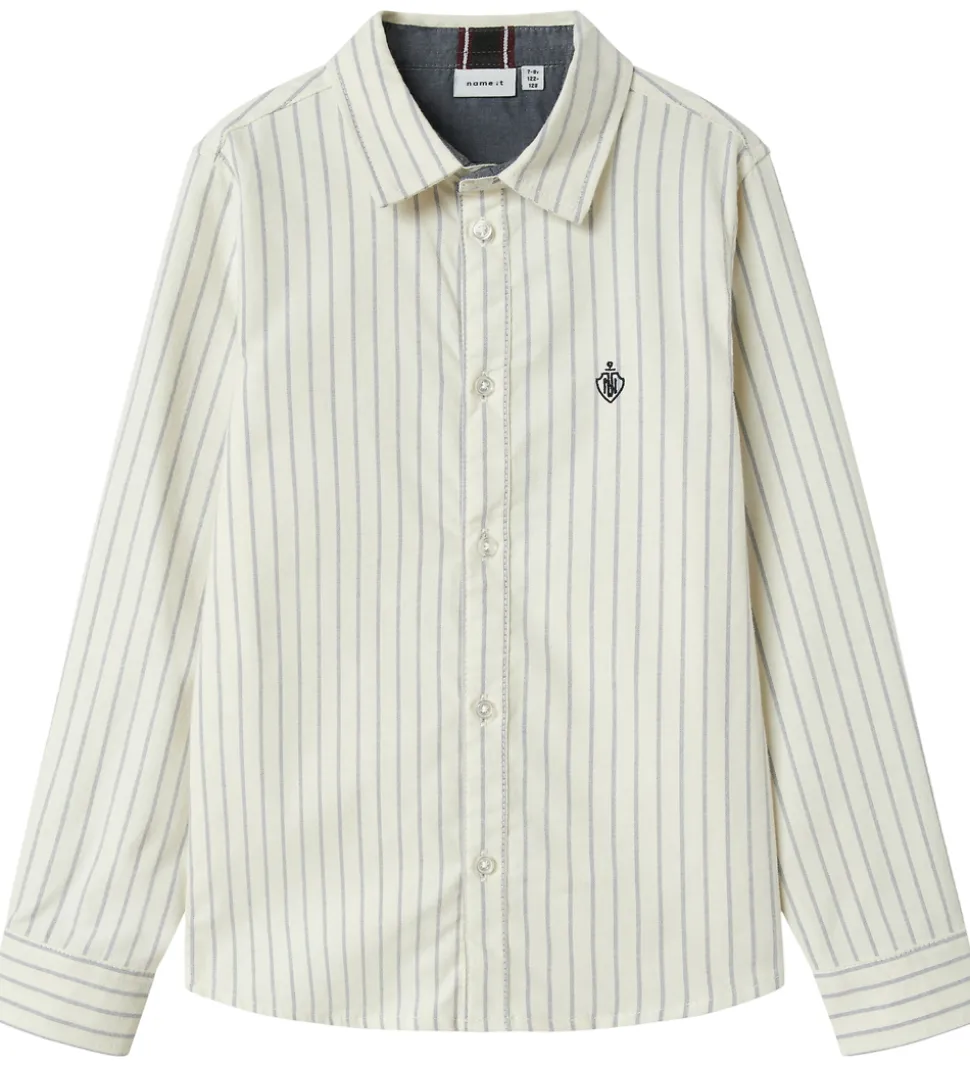 Name It Skjorte - Noos - NkmNewsa - Jet Stream Stripes/Navy Blaz
