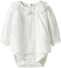 Name It Skjortebody - NbFRixi - Bright White/Lurex