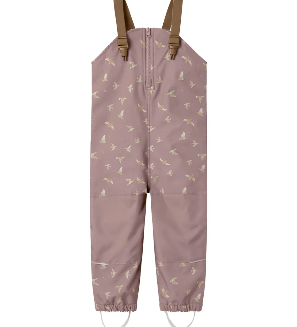 Name It Softshellbukser m. Fleece/Seler - NmfAlfa08 - Woodrose/B