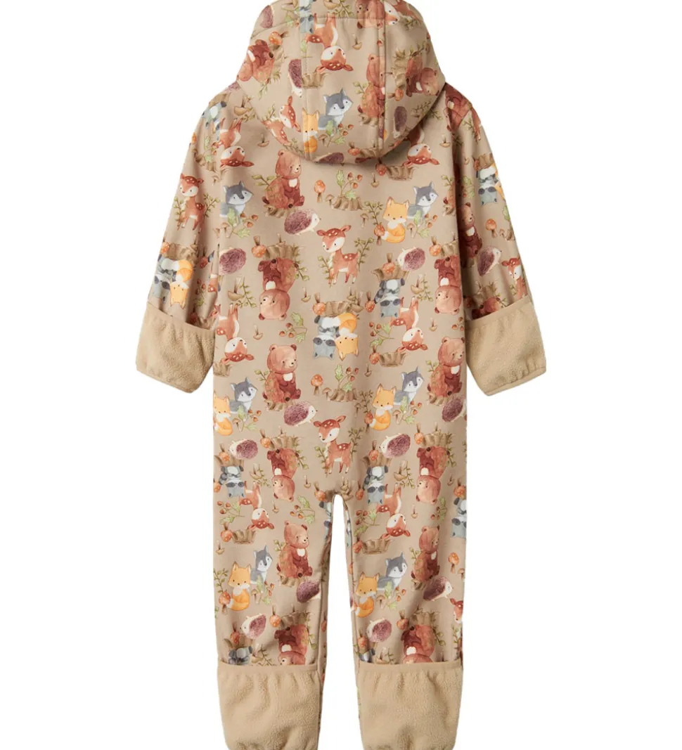 Name It Softshelldragt - NbnAlfa08 - Oxford Tan/Woodland