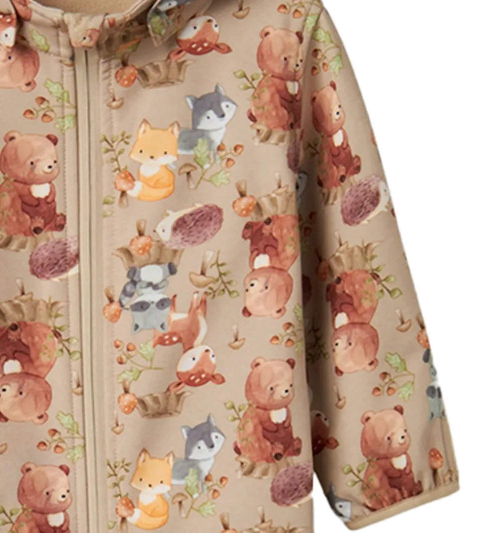 Name It Softshelldragt - NbnAlfa08 - Oxford Tan/Woodland