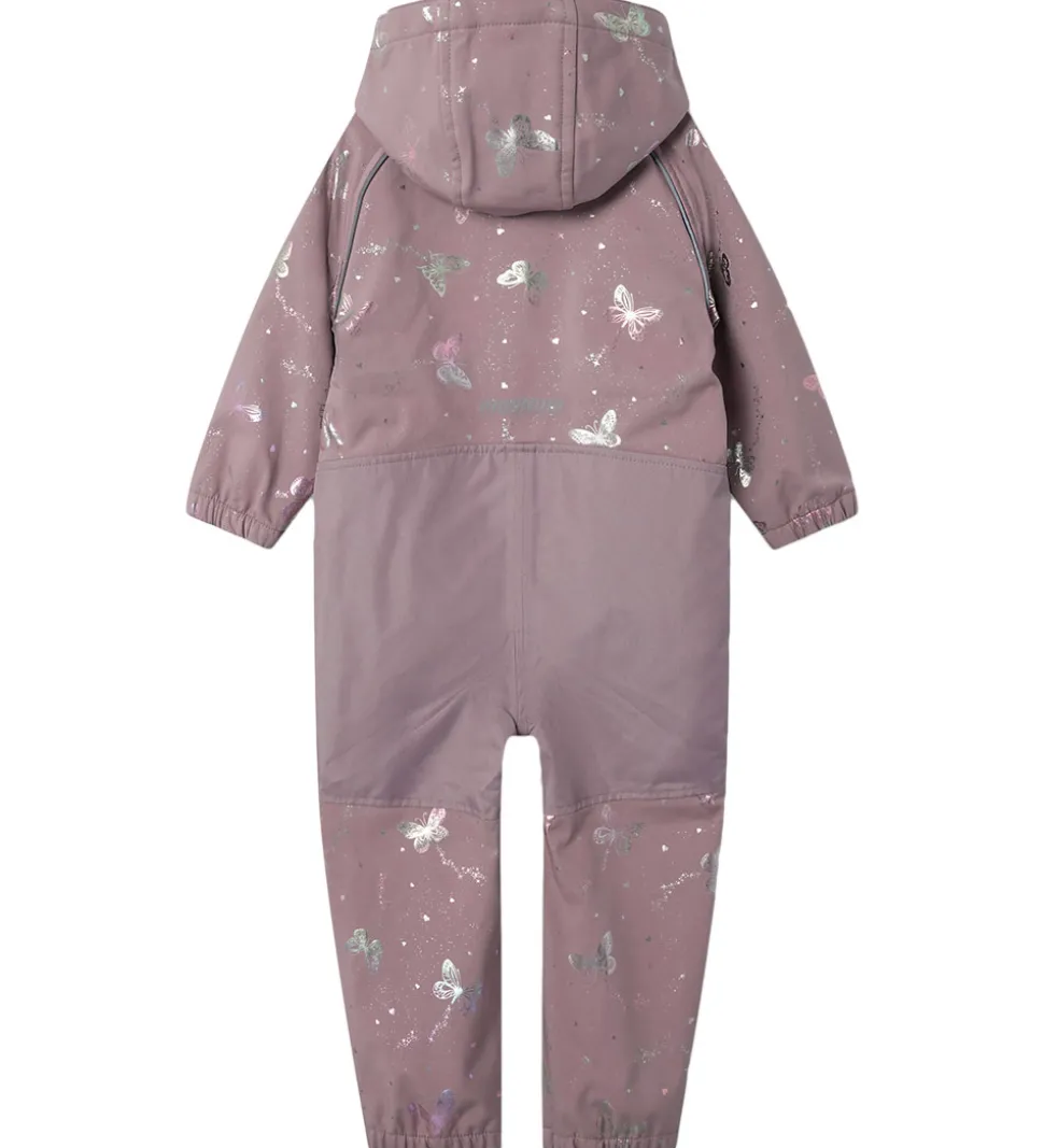 Name It Softshelldragt m. Fleece - Noos - NmfAlfa08 - Elderberry