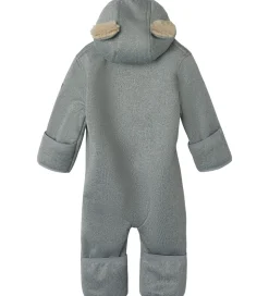 Name It Softshelldragt m. Fleece - NbnMada08 - Grey Melange m. Ø