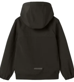 Name It Softshelljakke m. Fleece - NkmAlfa08 - Cool Block - Sort