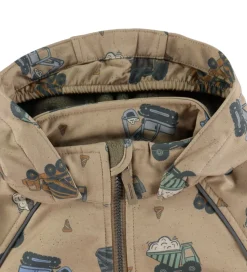 Name It Softshelljakke m. Fleece - NmmAlfa08 - Silver Mink/Truck