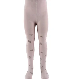 Name It Strømpebukser - Jacquard - Uld/Bomuld - NmfWak - Shadow