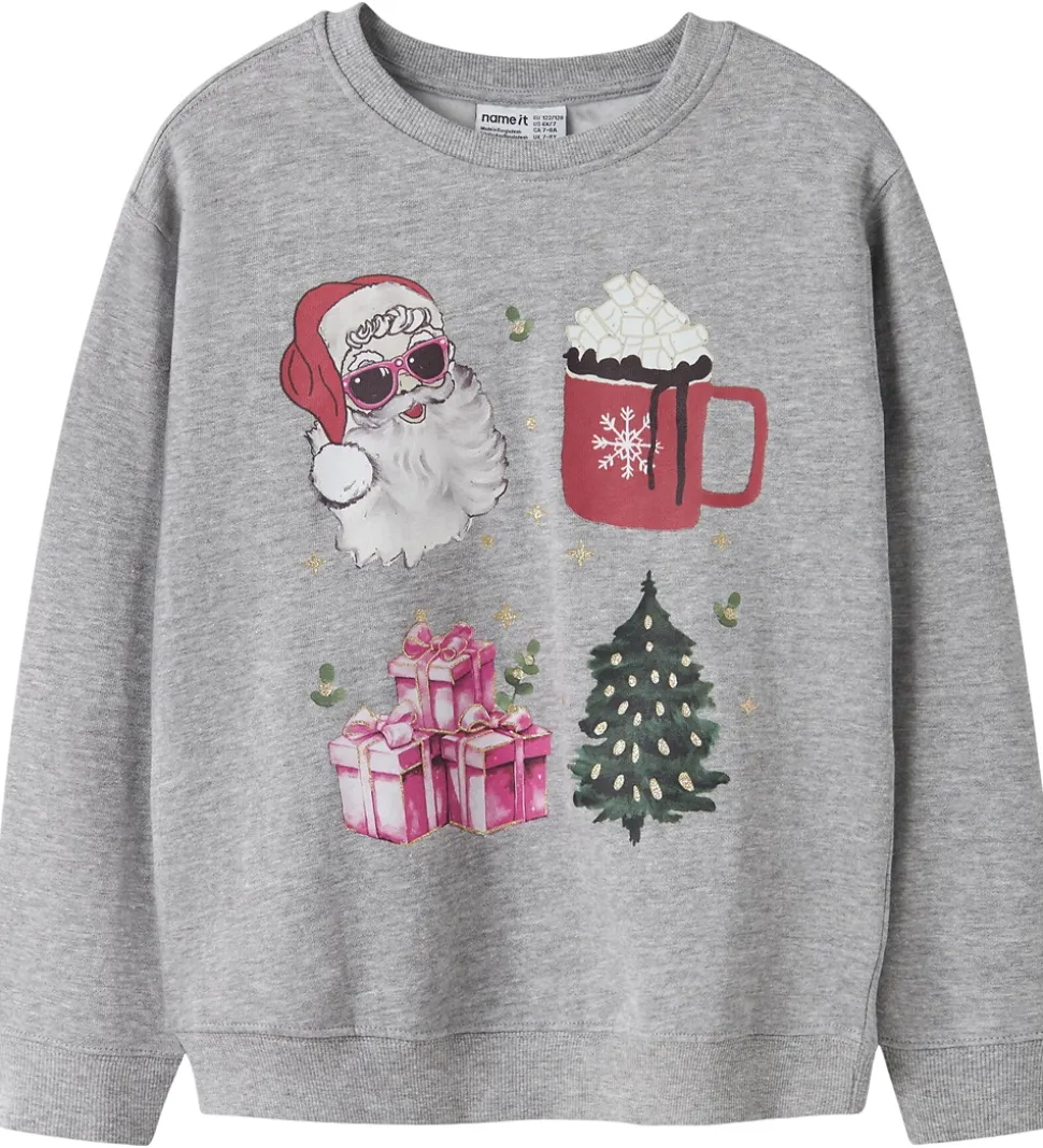 Name It Sweatshirt - NkfRasab - Grey Melange