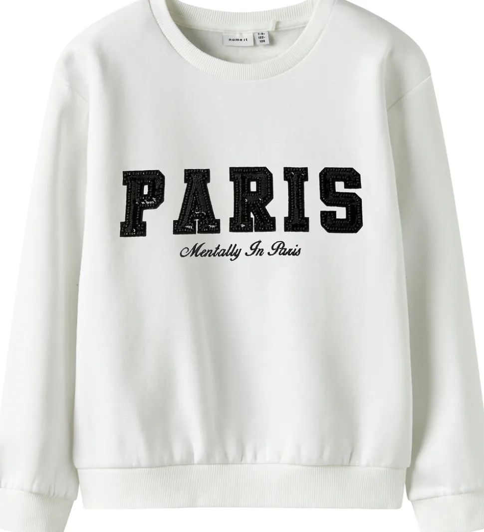 Name It Sweatshirt - NkfRetta - Bright White