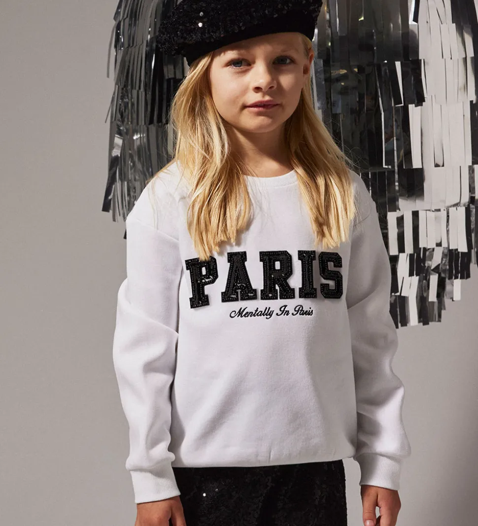 Name It Sweatshirt - NkfRetta - Bright White