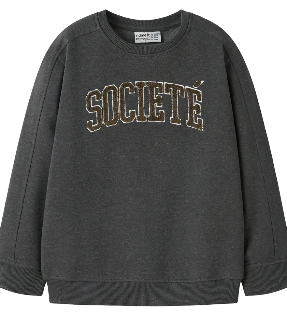 Name It Sweatshirt - NkmRobbie - Dark Grey Melange