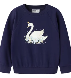 Name It Sweatshirt - NmfVenus - Beacon Blue/Princess Swan