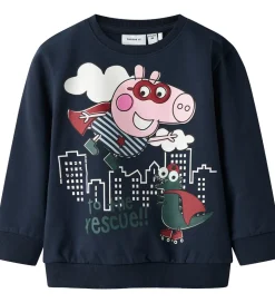 Name It Sweatshirt - NmmOlin Peppa Pig - Navy Blazer