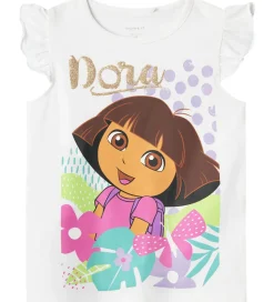 Name It Top - NmfMulsa Dora - Bright White m. Glitter