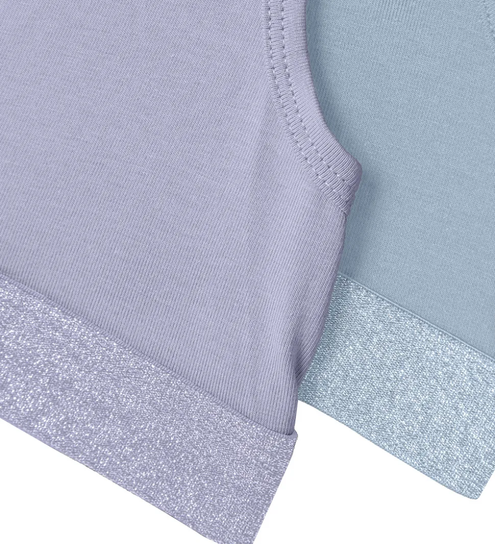 Name It Toppe - Noos - NkfShort - 2-pak - Lilla/Blå