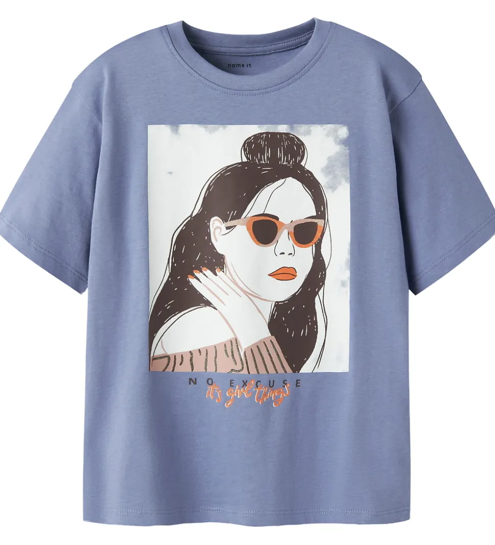 Name It T-shirt - NkfObia - Blue Ice