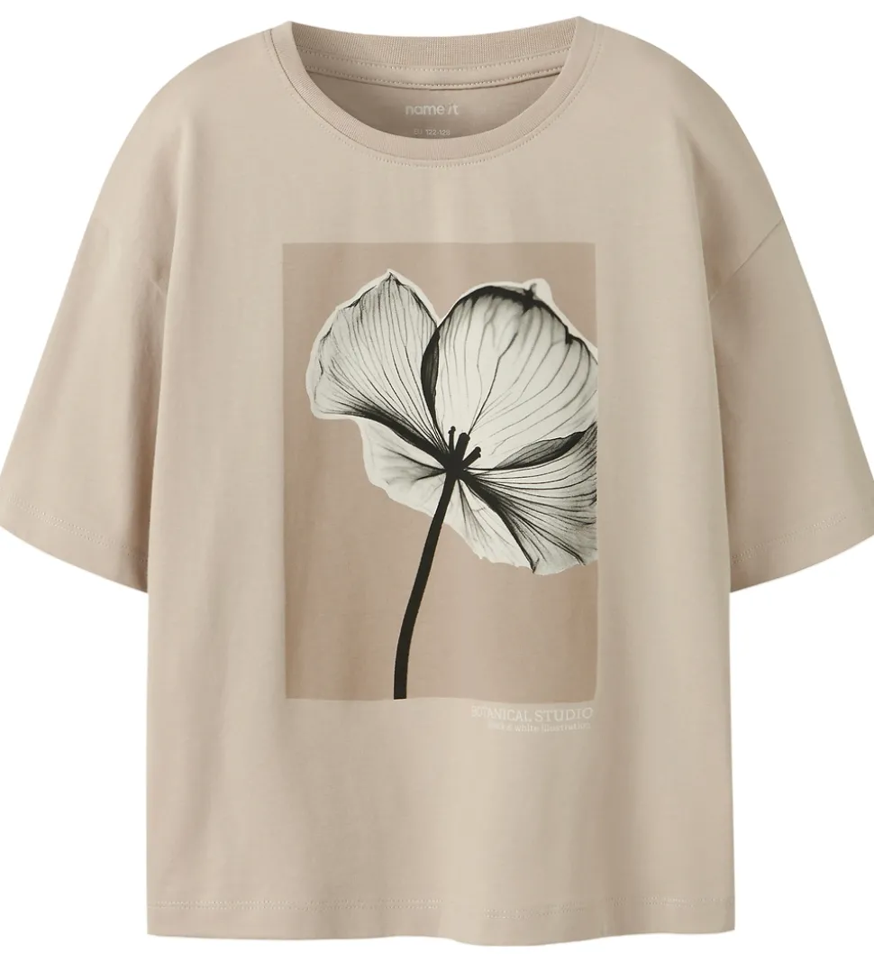 Name It T-shirt - NkfSvea - Cement