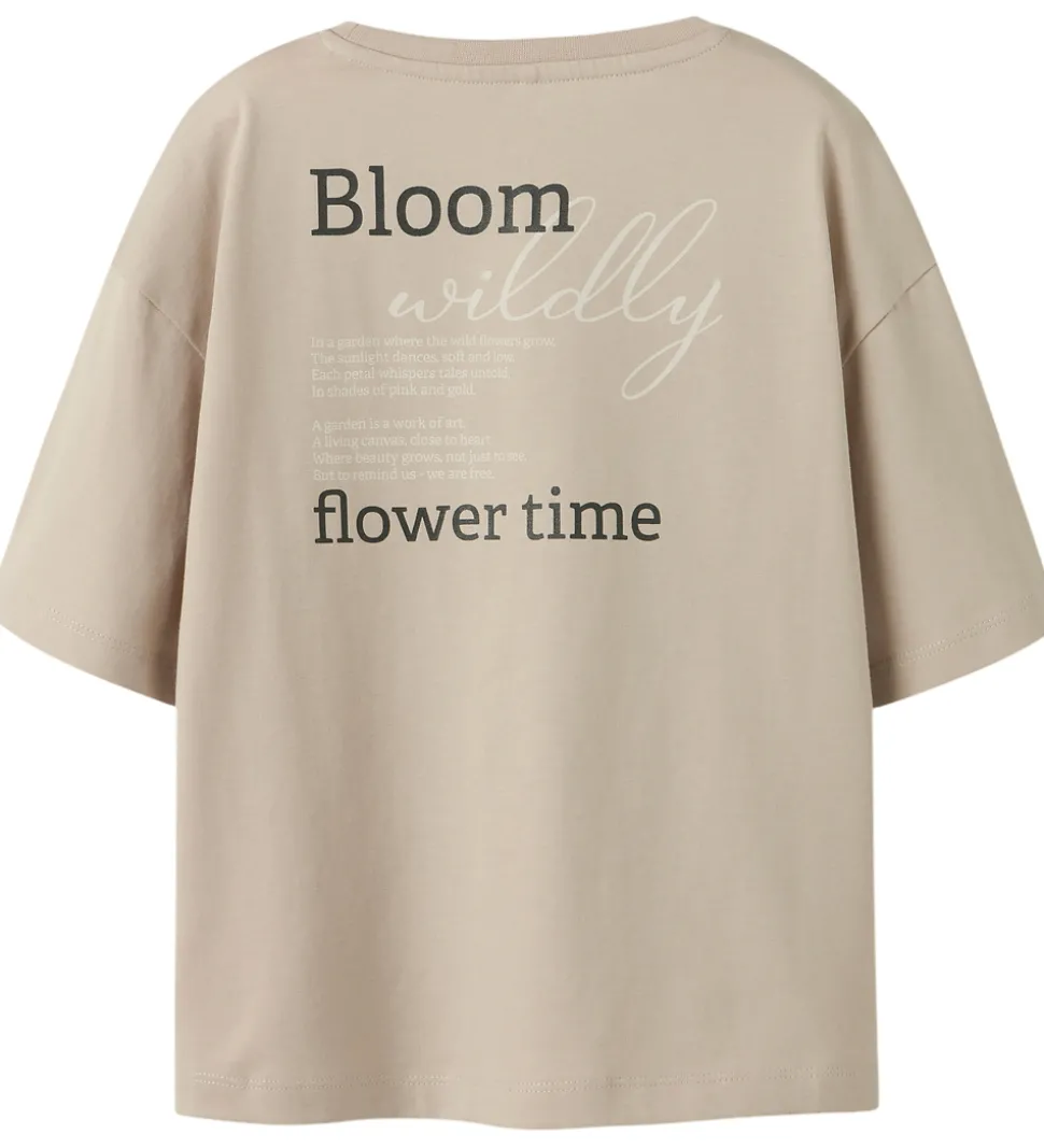 Name It T-shirt - NkfSvea - Cement