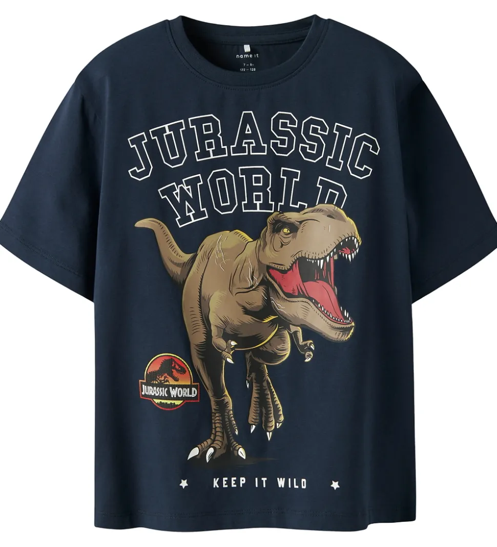 Name It T-shirt - NkmDorrel - Jurassic - Navy Blazer