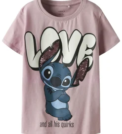 Name It T-shirt - Stitch - NkfOdina - Keepsake Lilac