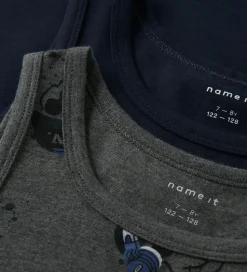 Name It Undertrøjer - Noos - Nkm - 2-pak - Grey/Dark Sapphire