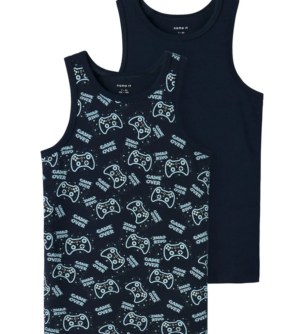 Name It Undertrøjer - Noos - 2-pak - NkmTank - Dark Sapphire