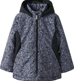 Name It Vinterjakke - Noos - NkfMaxi - Sort/ZEBRA