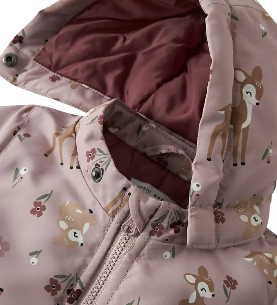 Name It Vinterjakke - NbfMaxi - Violet Ice/BAMBI