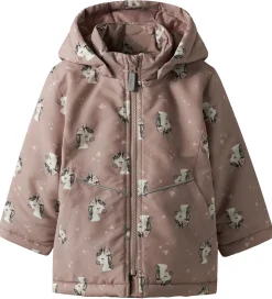 Name It Vinterjakke - NmfMaxi - Woodrose/UNICORN