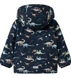 Name It Vinterjakke - NmmSnow05 - Dark Sapphire m. Dinoer