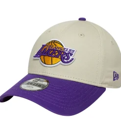 New Era Kasket - 9Forty - Los Angeles Lakers - Lysebeige/Lilla