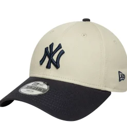 New Era Kasket - 9Forty - New York Yankees - Lysebeige/Navy