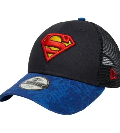 New Era Kasket - 9Forty - Trucker - Superman - Blå