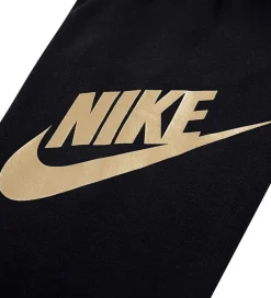 Nike Sweatsæt - Sort/Guld