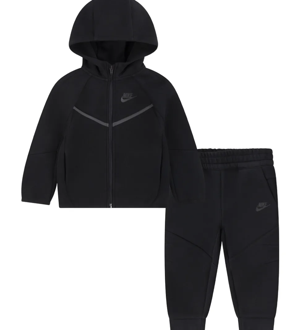Nike Sweatsæt - Tech - Black