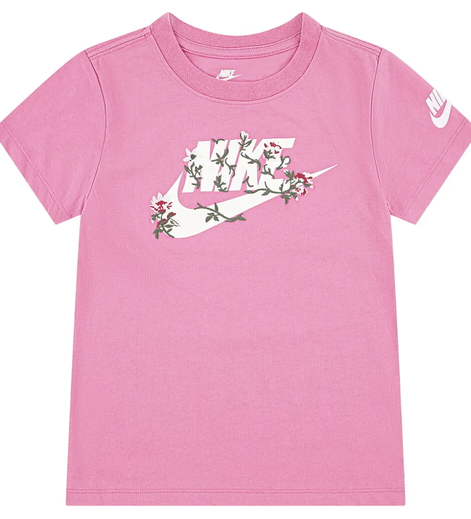 Nike T-shirt - Floral - Magic Flamingo