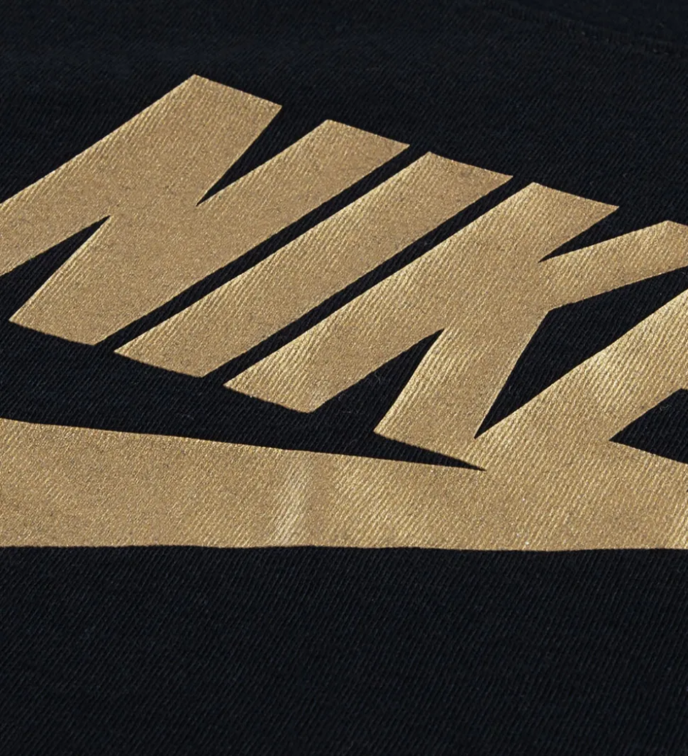 Nike T-shirt - Futura evergreen - Black/Metallic Gold