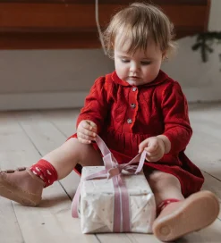 Petit Piao Kjole - Hulmønster - Strik - PPDaimi - Biking Red