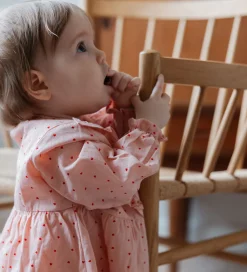 Petit Piao Kjole - Pink Heart m. Flæser