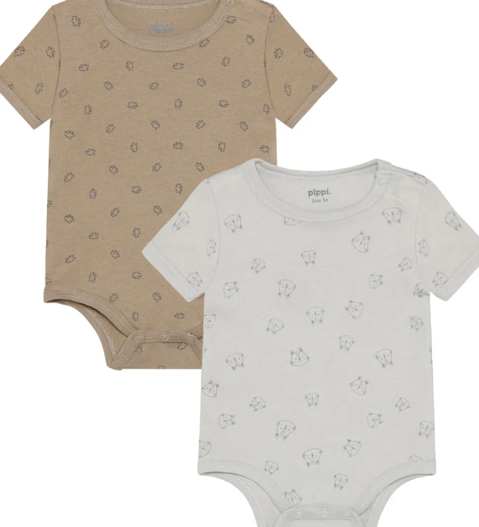 Pippi Baby Bodyer k/æ - 4-pak - Rainy Day