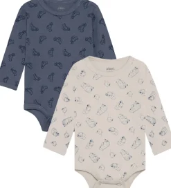 Pippi Baby Bodyer l/æ - 4-pak - Flint Stone