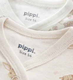 Pippi Baby Natdragter m. Fødder - 2-pak - Violet Ice