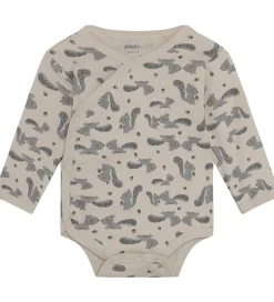 Pippi Baby Slå-om Bodyer l/æ - 4-pak - Rainy Day