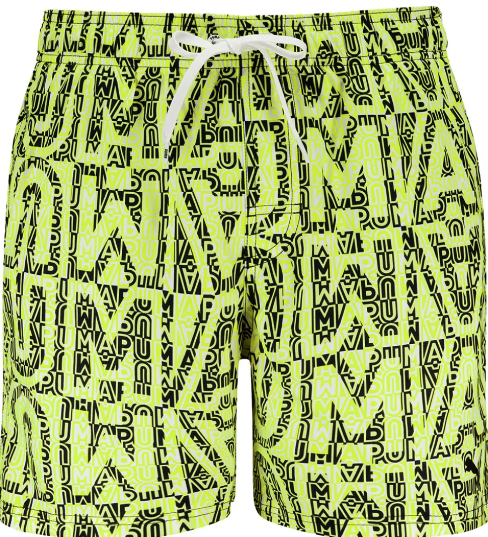 Puma Badeshorts - Lemon/Sort