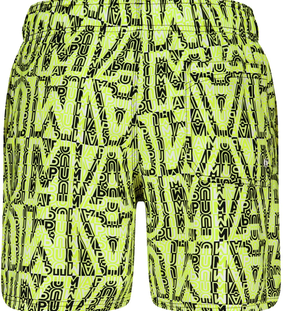 Puma Badeshorts - Lemon/Sort