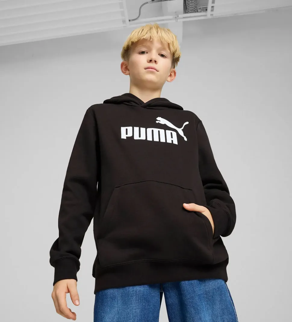 Puma Hættetrøje - Sort m. Hvid