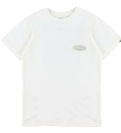 Quiksilver T-shirt - Evo Border Lines - Snow White