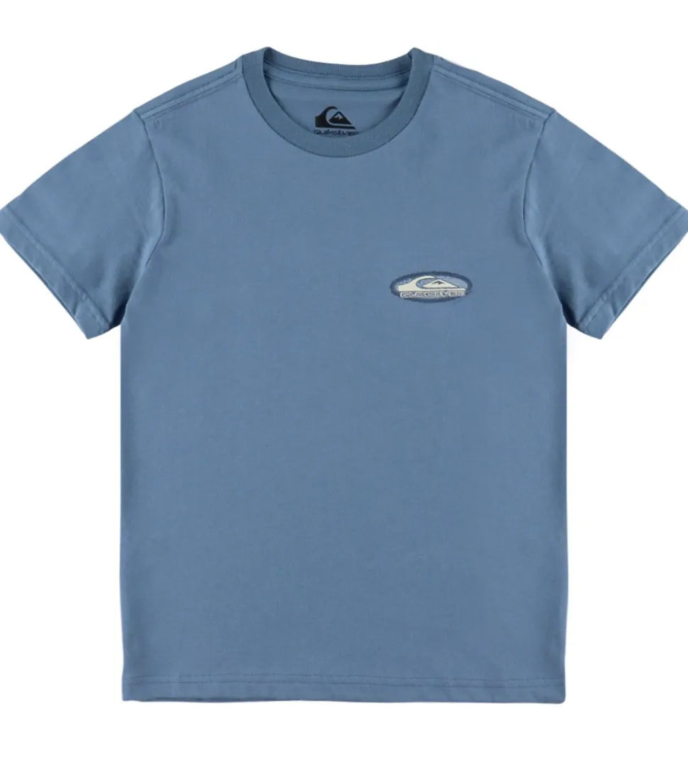 Quiksilver T-shirt - Evo Border Lines - China Blue