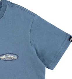 Quiksilver T-shirt - Evo Border Lines - China Blue