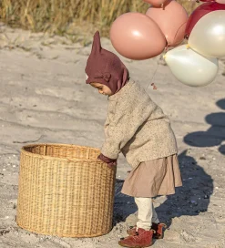 Racing Kids Elefanthue - 2-lags - Dusty Heather m. Sløjfe