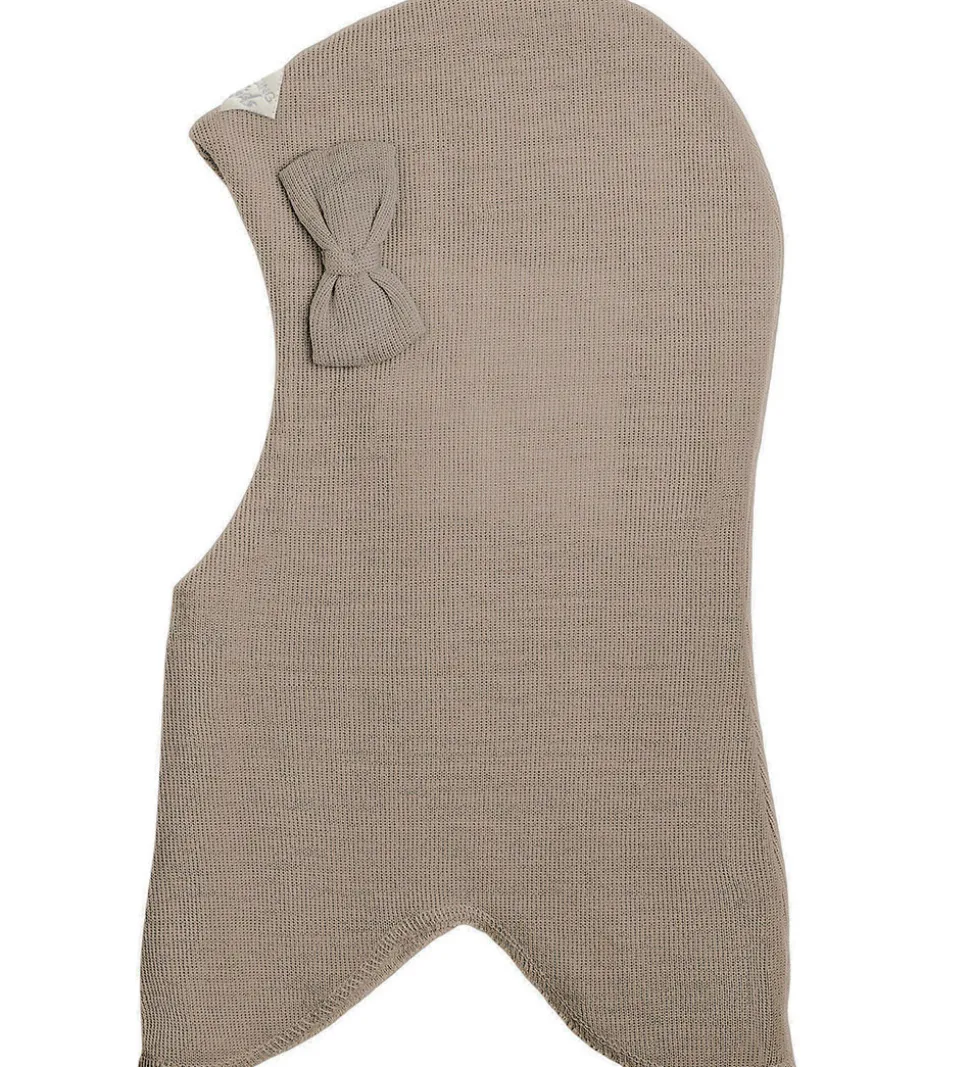 Racing Kids Elefanthue - Uld/Bomuld - 2-lags - Havre m. Sløjfe